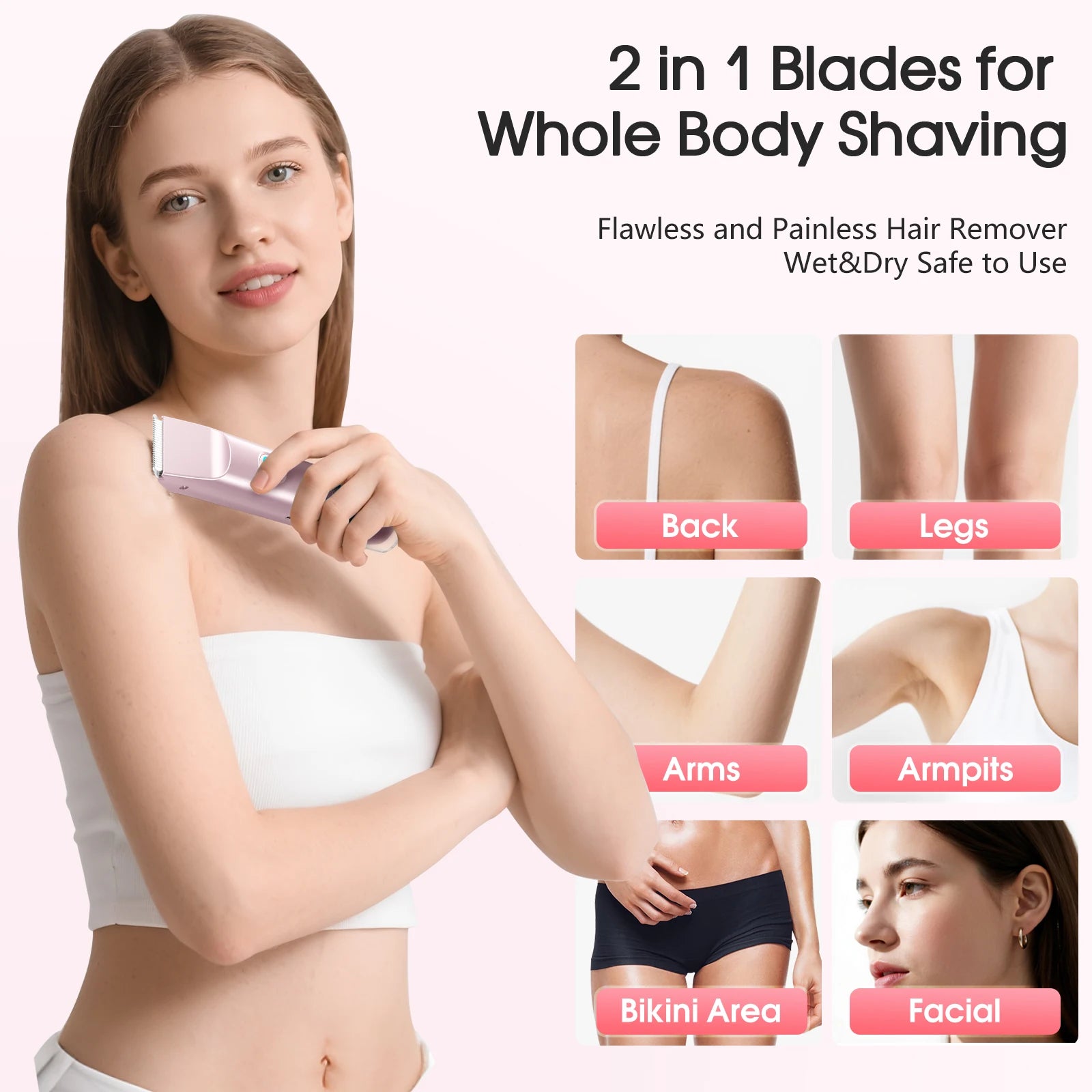 Easy 2-in-1 Women’s Shaver for Quick, Smooth Results