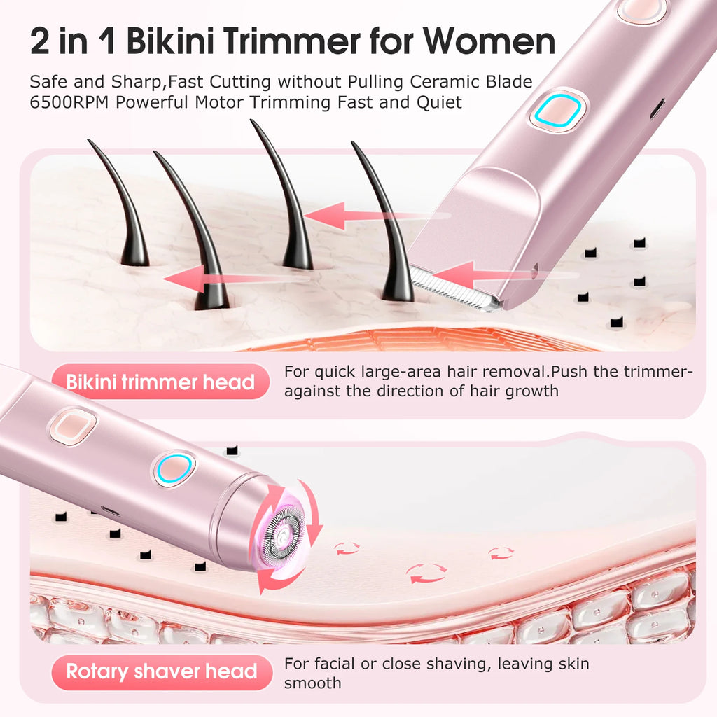 Easy 2-in-1 Women’s Shaver for Quick, Smooth Results