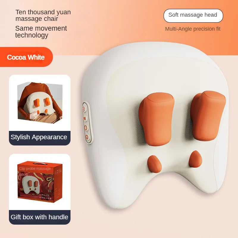 Relax Anywhere: Wireless Heated Shiatsu Massager for Neck & Back