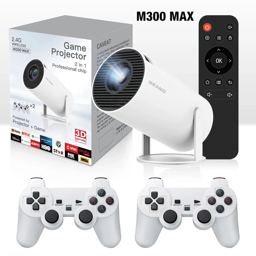M300 Max Retro Game Console Projector for Fun Home Entertainment