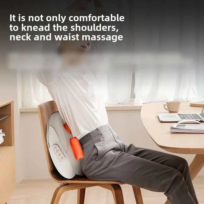 Relax Anywhere: Wireless Heated Shiatsu Massager for Neck & Back