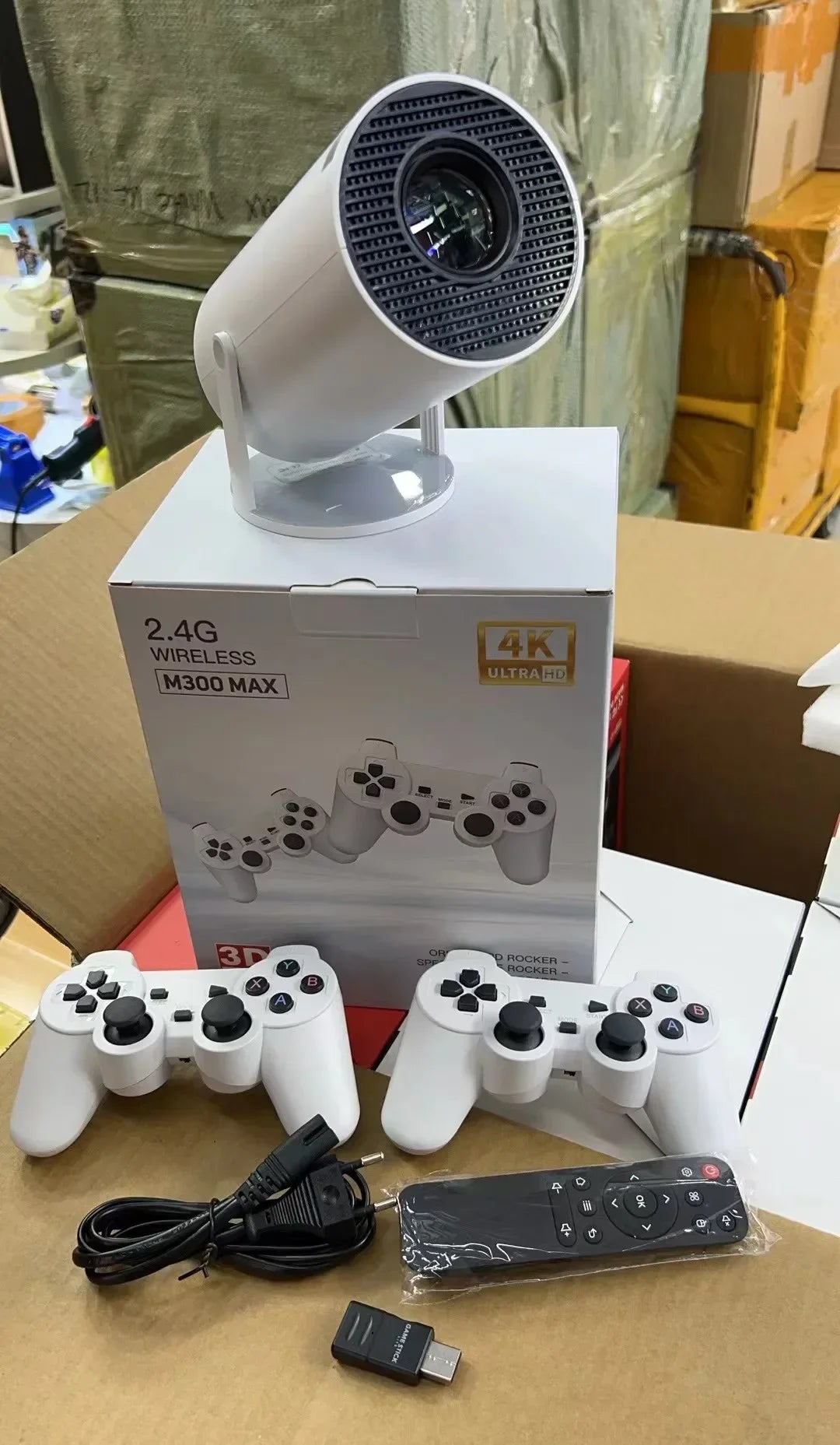 M300 Max Retro Game Console Projector for Fun Home Entertainment