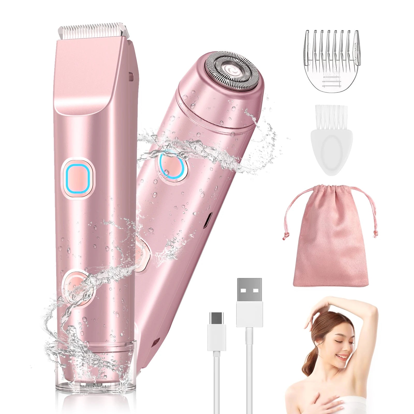 Easy 2-in-1 Women’s Shaver for Quick, Smooth Results