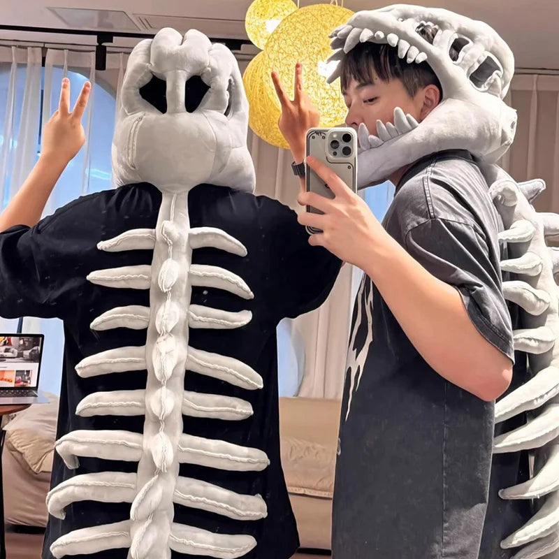 Realistic Dinosaur Skeleton Costume Set for Fun Dress-Up Play