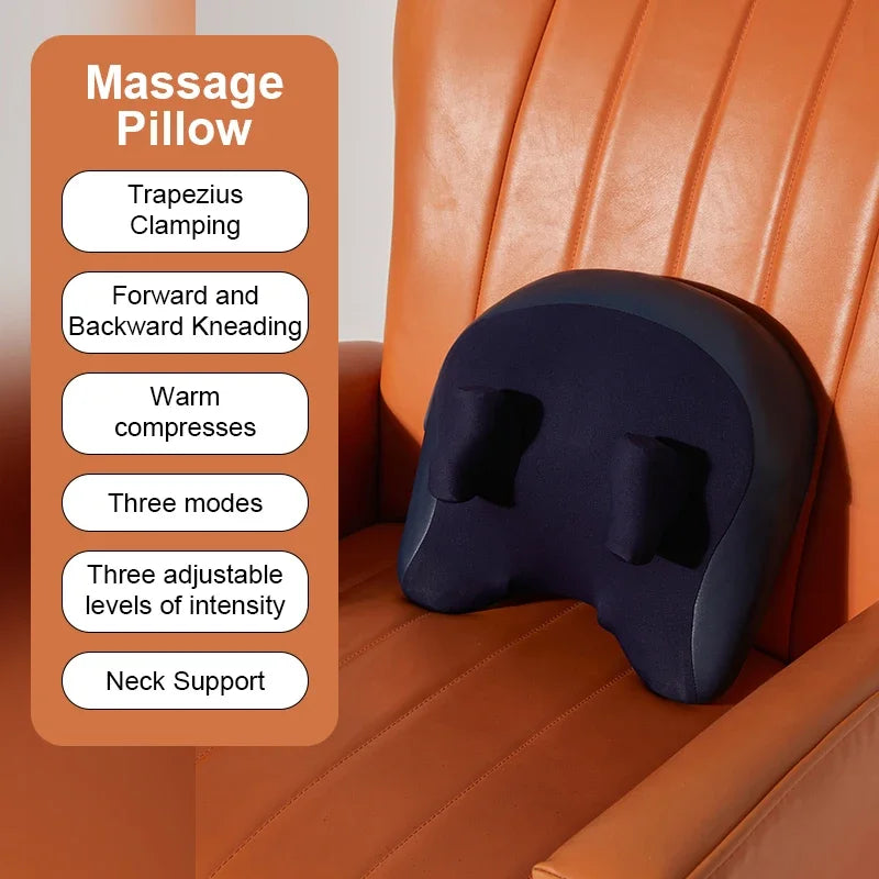 Relax Anywhere: Wireless Heated Shiatsu Massager for Neck & Back