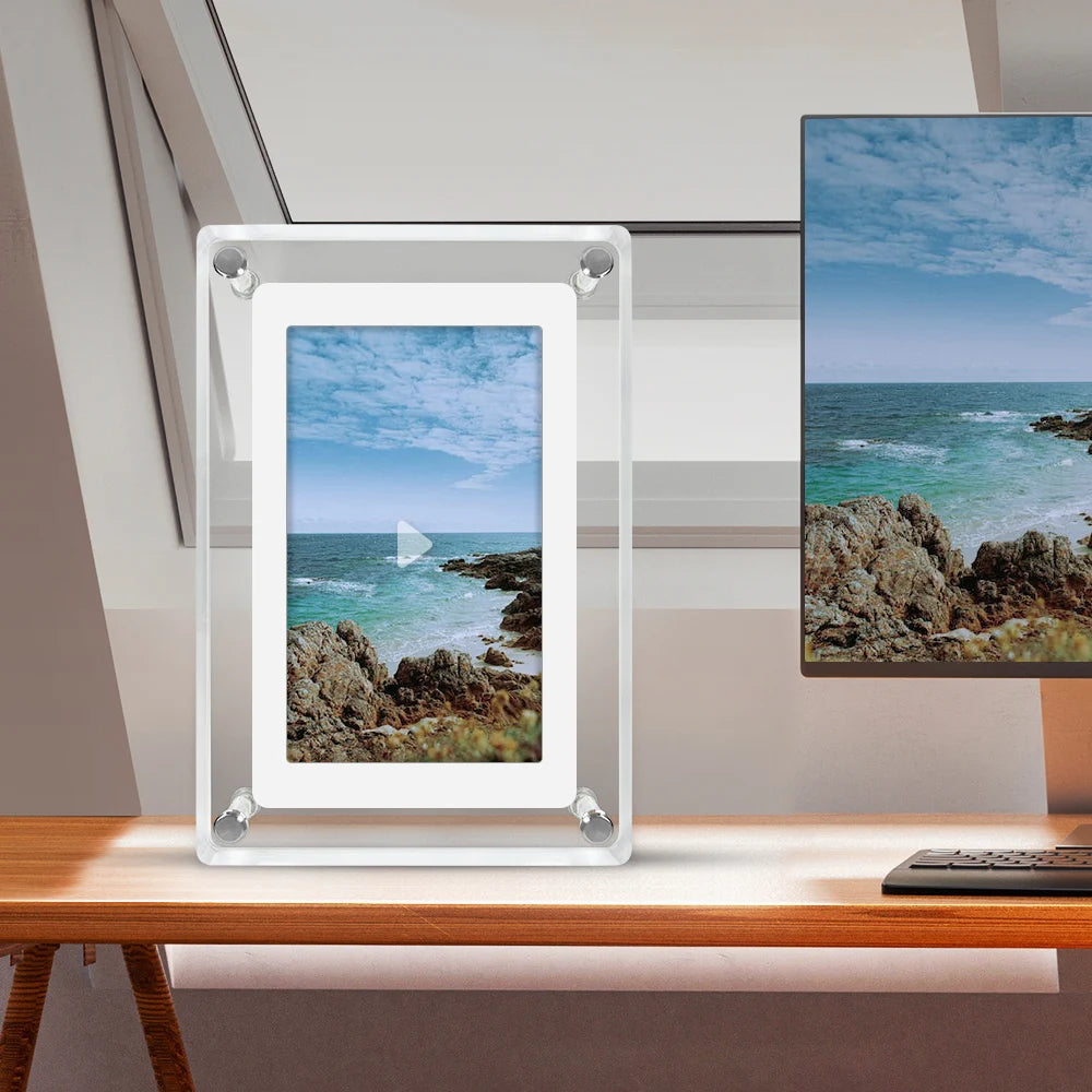 Acrylic Digital Frame for Bright, Easy Photo Moments Anywhere