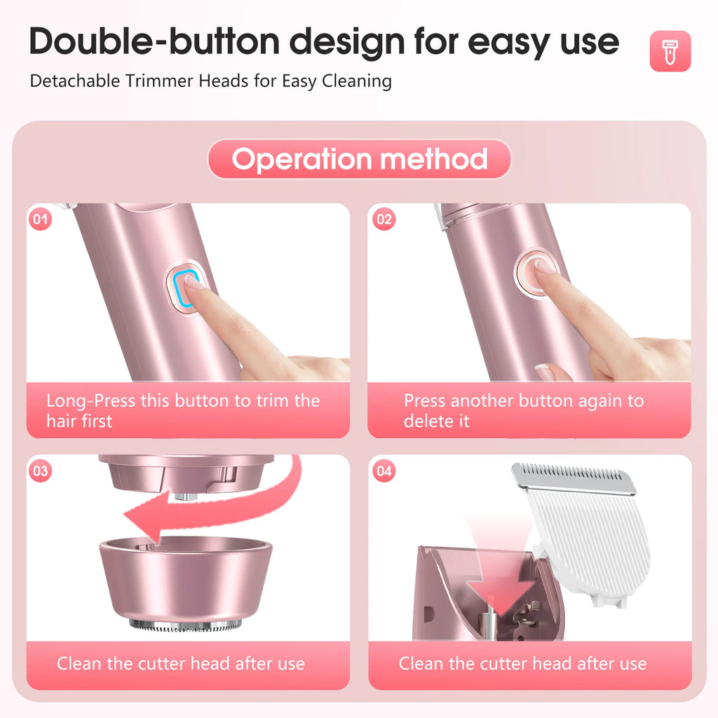 Easy 2-in-1 Women’s Shaver for Quick, Smooth Results