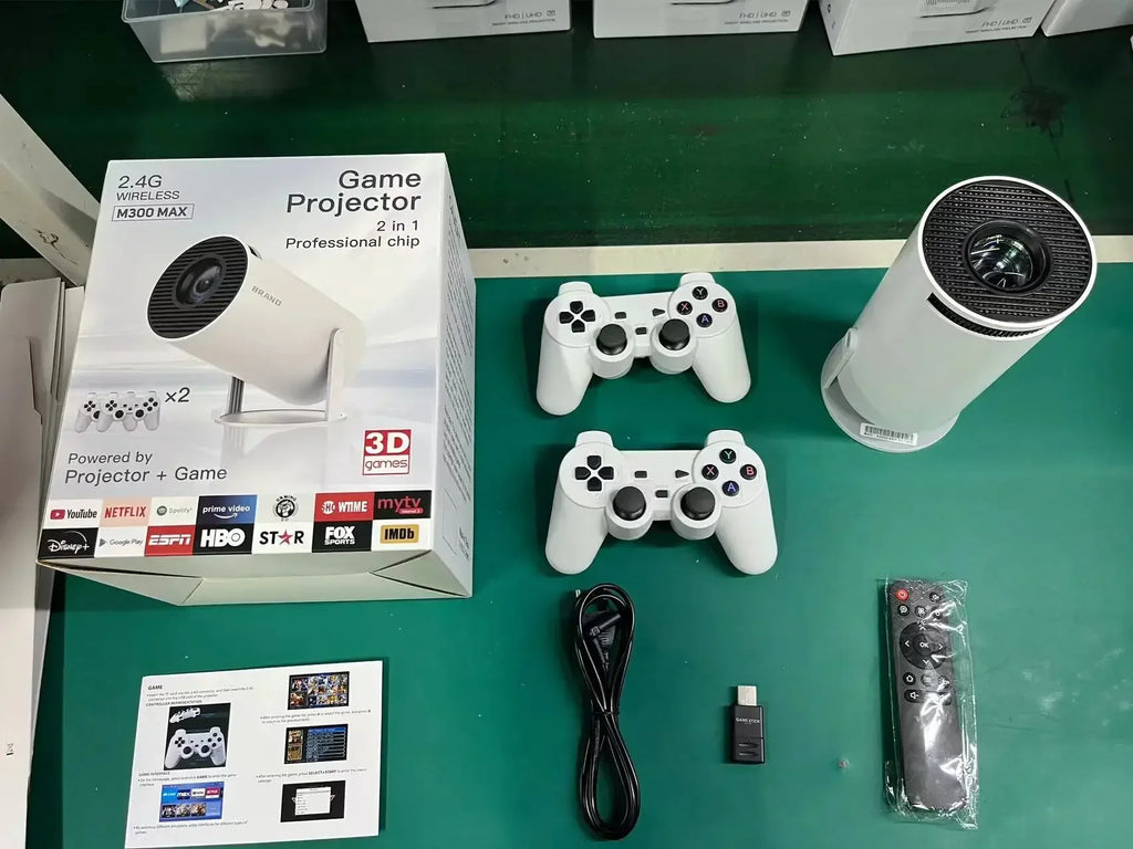M300 Max Retro Game Console Projector for Fun Home Entertainment