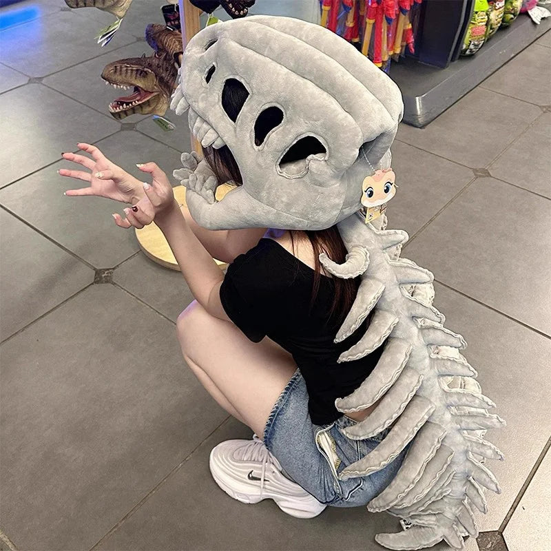 Realistic Dinosaur Skeleton Costume Set for Fun Dress-Up Play
